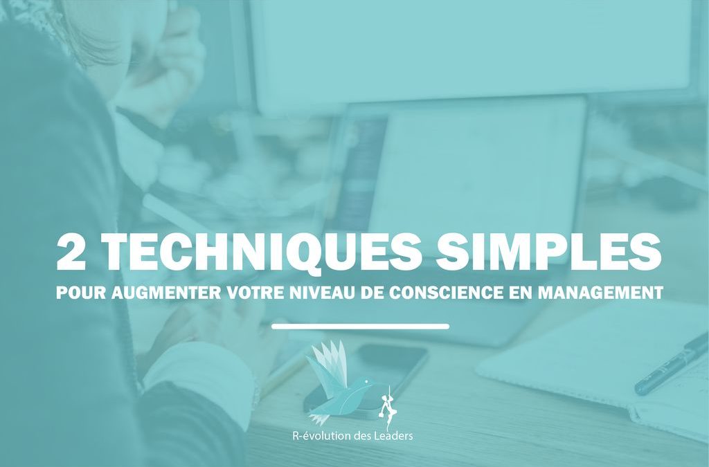 2 techniques simples pour augmenter votre niveau de conscience en management